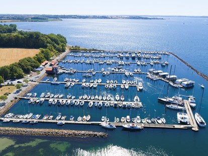 Yachthafen - Abwasseranschluss - Ostsee - Luftbild Marina Minde - Marina Minde 