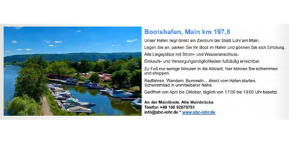 Yachthafen - Stromanschluss - Bayern - Informationen - Sport-Boot-Club Lohr am Main