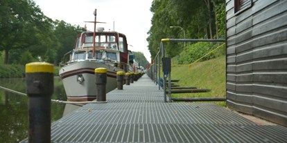 Yachthafen - am Fluss/Kanal - Emsland, Mittelweser ... - linke Steganlage - Ems-Yacht-Club Lingen e.V.