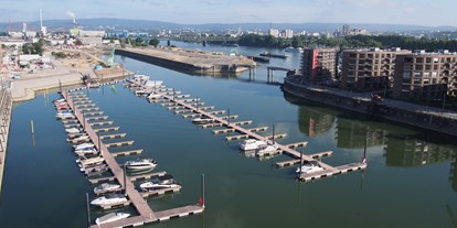 Yachthafen - Trockenliegeplätze - Rheinland-Pfalz - Die Marina Zollhafen -Rhein Km 500 - Marina Zollhafen Mainz
